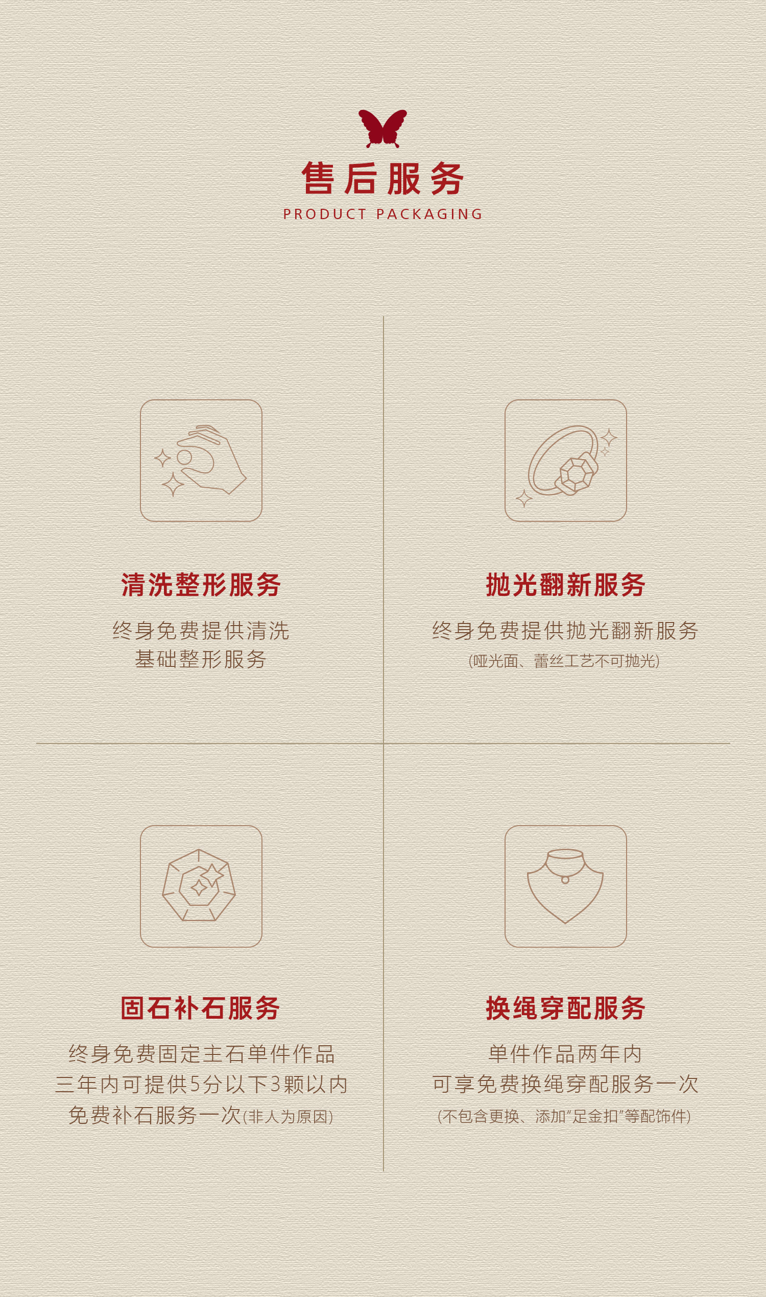 玲珑蝴蝶蕾丝花盘项链（红宝石款） 图文详情 7